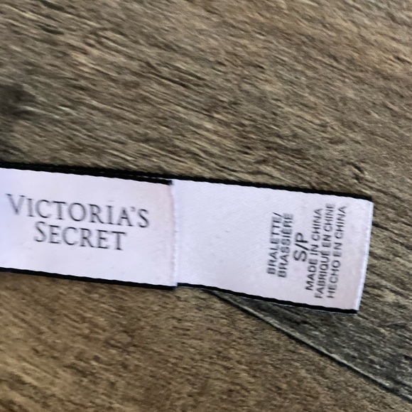 Victorias Secret Green Unlined Bralette Bra Lace Size Small Wirefree Festival - Picture 4 of 4